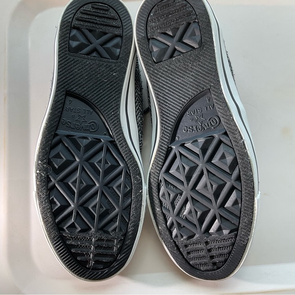 Converse All Star low tops houndstooth plaid academia punk Chuck Taylors - Picture 7 of 9